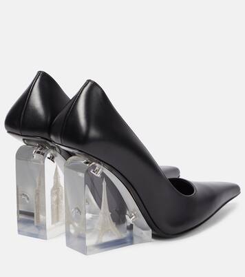 x Jean Paul Gaultier leather wedge pumps | Jimmy Choo