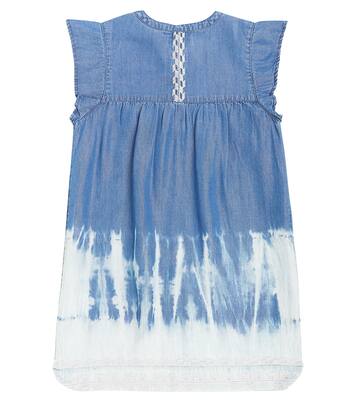 Embroidered gathered denim dress | Scotch & Soda Kids