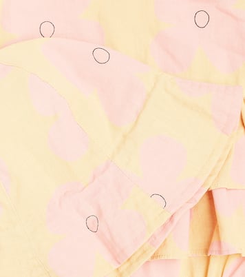 Baby printed cotton playsuit and hat set | Jellymallow