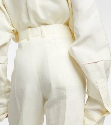 Pantalon droit en lin | Bottega Veneta