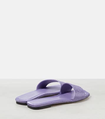 Pantoletten Clovis aus Satin mit Kristallen | Jimmy Choo