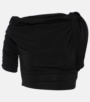 Le Haut Drapeado jersey crop top | Jacquemus