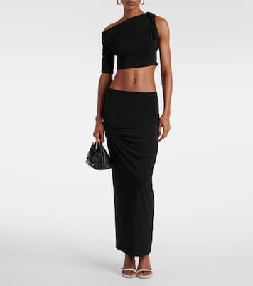 Le Haut Drapeado jersey crop top | Jacquemus