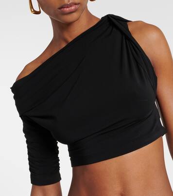 Le Haut Drapeado jersey crop top | Jacquemus