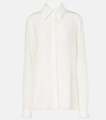 Keltie crêpe de chine shirt | Costarellos
