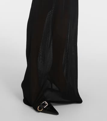 Maxikleid Marinière aus Mesh | Jean Paul Gaultier