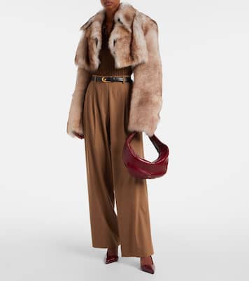 Sac Olivia Medium en cuir verni | Khaite