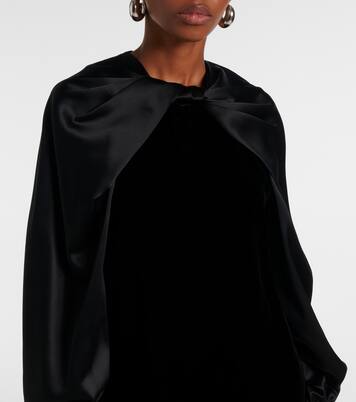 Robe Zarella en velours et satin | Max Mara