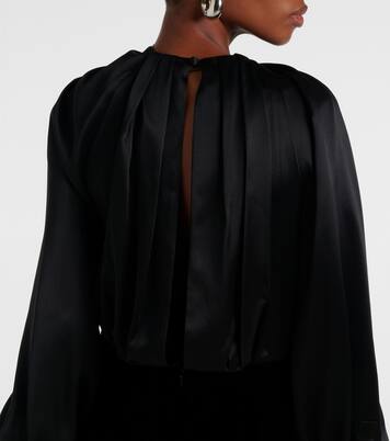 Robe Zarella en velours et satin | Max Mara