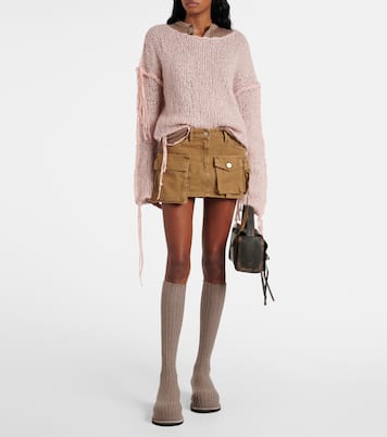 Veneda 15 knee-high sock boots | Amina Muaddi