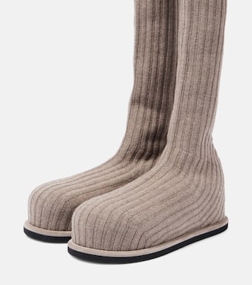 Veneda 15 knee-high sock boots | Amina Muaddi