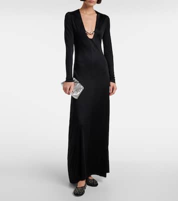 Crystal-embellished mesh ballet flats | Tory Burch