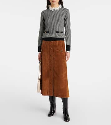 Houndstooth virgin wool sweater | Valentino