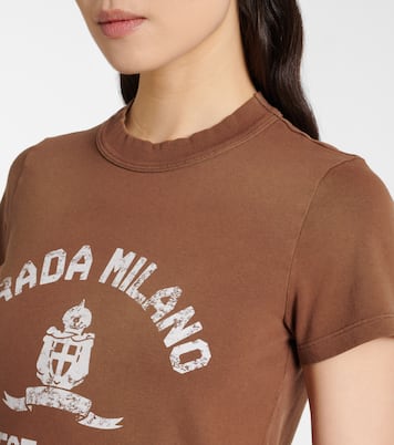 T-Shirt aus Baumwoll-Jersey | Prada