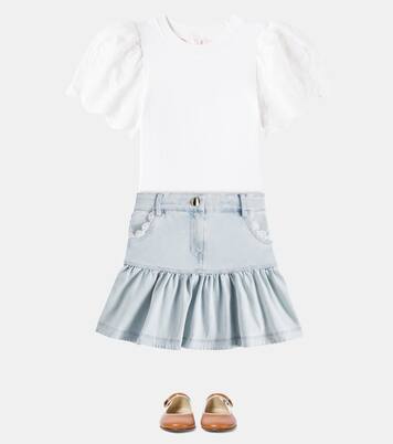 Jeansrock mit Spitze | Petite Amalie  