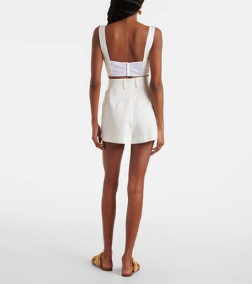 Cotton and linen-blend shorts | Dolce&Gabbana