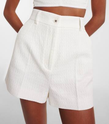 Cotton and linen-blend shorts | Dolce&Gabbana
