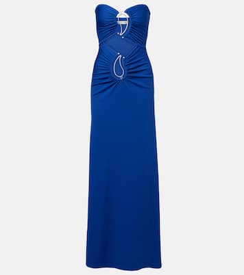 Paisley Disconnect gathered maxi dress | Christopher Esber