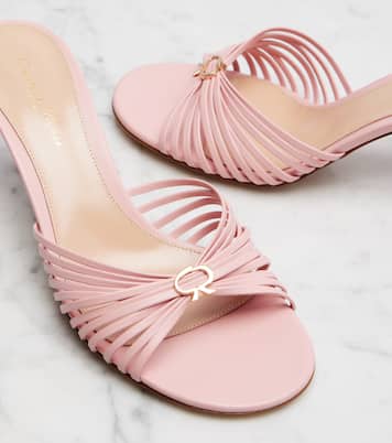 Vyna 70 leather mules | Gianvito Rossi