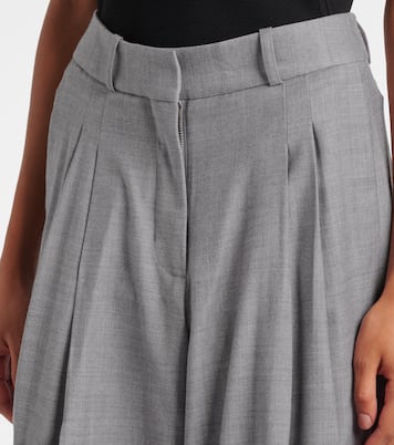 Weite Hose aus einem Wollgemisch  | Entire Studios