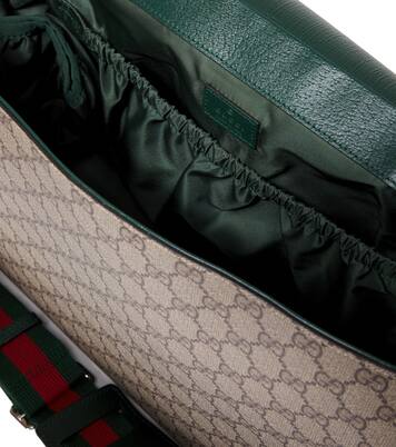 유아 - GG 캔버스 레더 기저귀 가방 | Gucci Kids