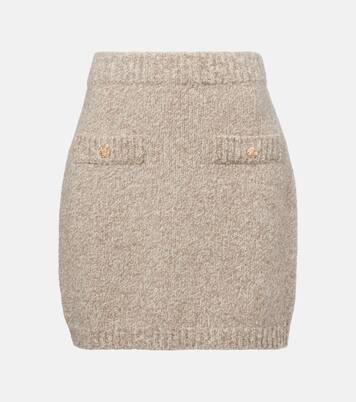 Mini-jupe en cachemire mélangé | Jardin des Orangers