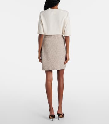 Mini-jupe en cachemire mélangé | Jardin des Orangers