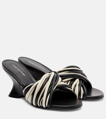 Wedge-Pantoletten 75 aus Leder | Dries Van Noten