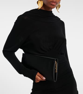 Supple satin clutch | Saint Laurent