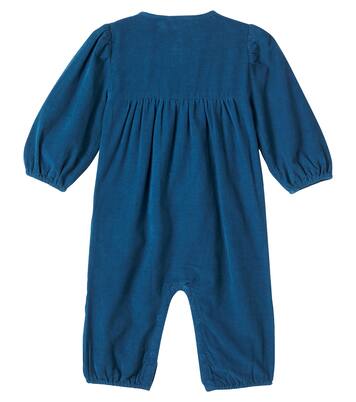 Baby embroidered cotton corduroy onesie  | Louise Misha