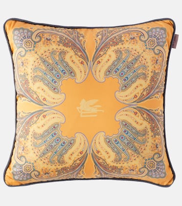 Kiri paisley printed cotton cushion | Etro