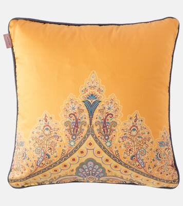 Kiri paisley printed cotton cushion | Etro