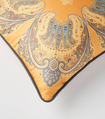 Kiri paisley printed cotton cushion | Etro