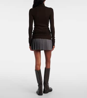 Utica Thin wool and silk turtleneck sweater | The Frankie Shop