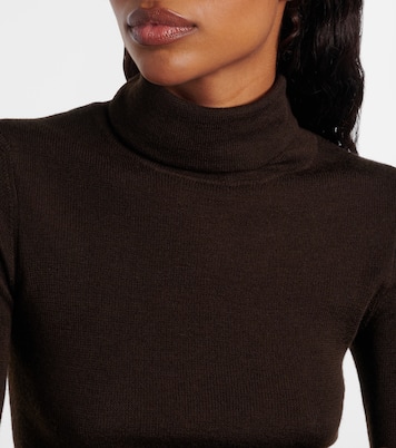 Utica Thin wool and silk turtleneck sweater | The Frankie Shop