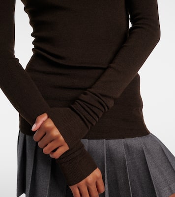 Utica Thin wool and silk turtleneck sweater | The Frankie Shop