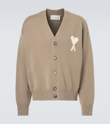 Ami de Cœur wool and cotton cardigan | Ami Paris