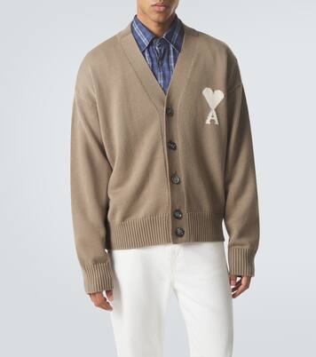 Ami de Cœur wool and cotton cardigan | Ami Paris