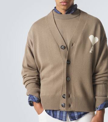 Ami de Cœur wool and cotton cardigan | Ami Paris
