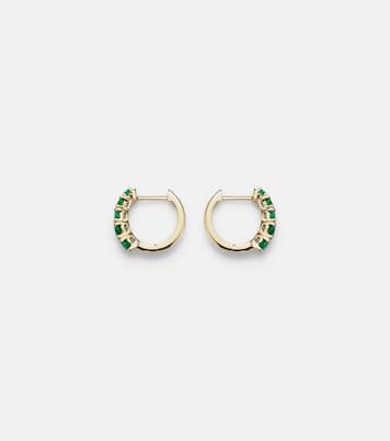 Boucles d'oreilles Graduated en or 18 ct et émeraudes | Anita Ko