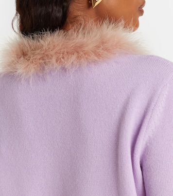 Cardigan aus Schurwolle mit Federn | Valentino