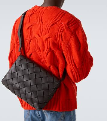 Diago Large leather crossbody bag | Bottega Veneta