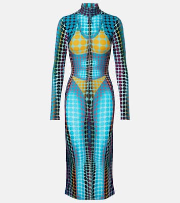 Printed midi dress | Jean Paul Gaultier