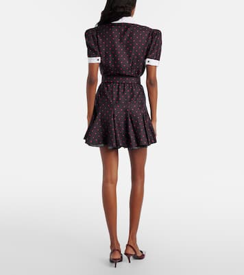 Bedrucktes Minikleid aus Seiden-Twill | Rodarte