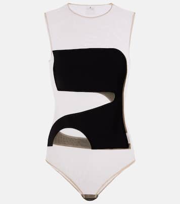 Satin and tulle bodysuit | Courrèges