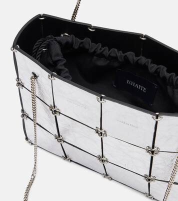 Bolso Emma Mini de piel metalizada | Khaite