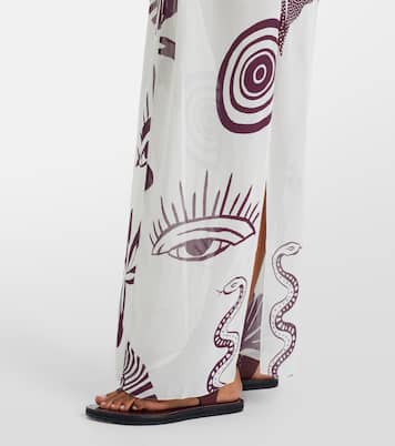 Robe longue Cassia imprimée | Cala de la Cruz