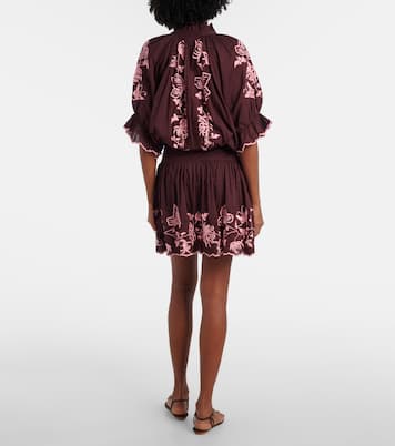 Besticktes Minikleid aus Baumwolle | Juliet Dunn