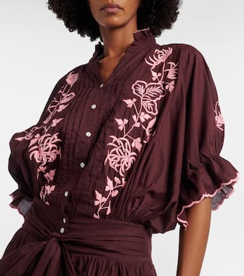 Besticktes Minikleid aus Baumwolle | Juliet Dunn