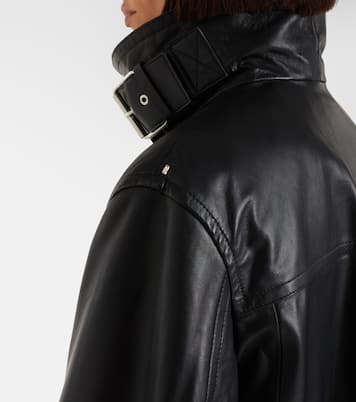 Oversized leather jacket | Sportmax